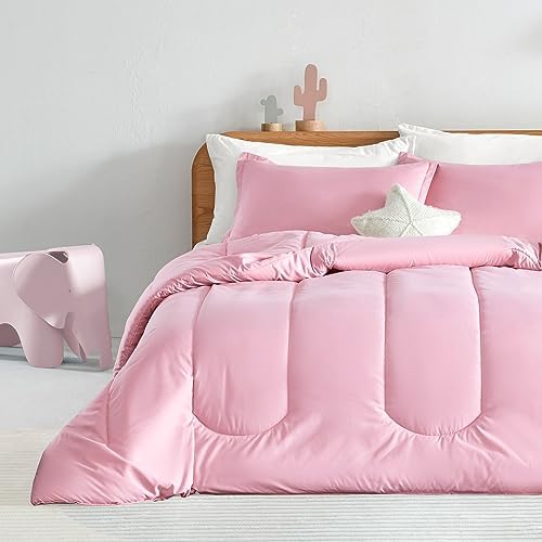 SLEEP ZONE Kids Ballet Pink Comforter Set