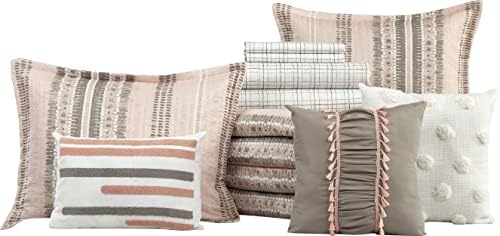 Stratford Park 10-Piece Blush Comforter Set for Girls