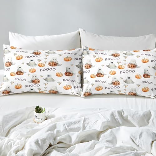 Manfei Halloween Kids Duvet Cover Set Twin Size 1