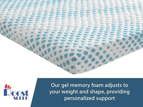 ROOST SLEEP Cool Cloud 3 Inch Gel Memory Foam Mattress Topper