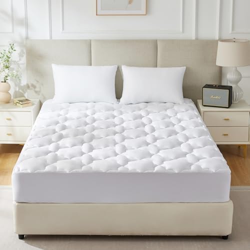 CozyLux Cotton Mattress Pad With Deep Pocket