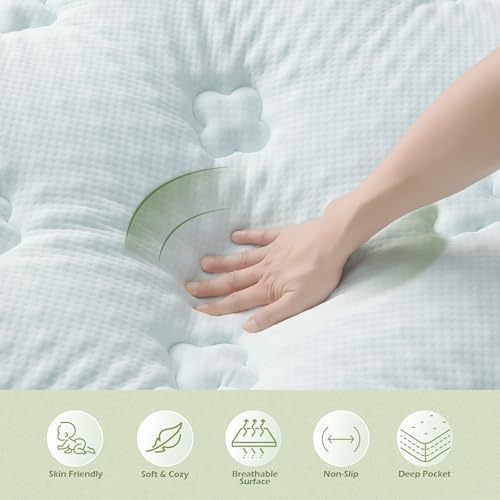 Hansleep Queen Mattress Toppers for Back Pain Relief