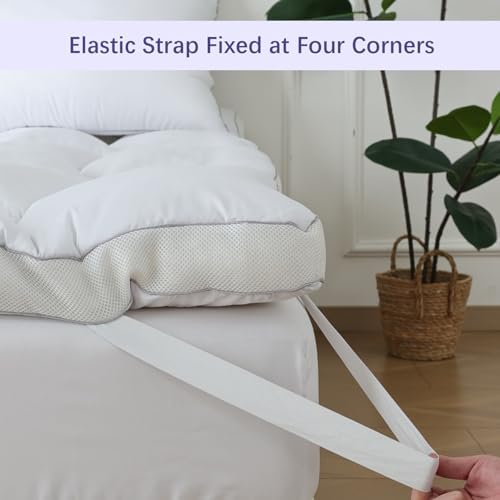 WhatsBedding Memory Foam Mattress Topper Full