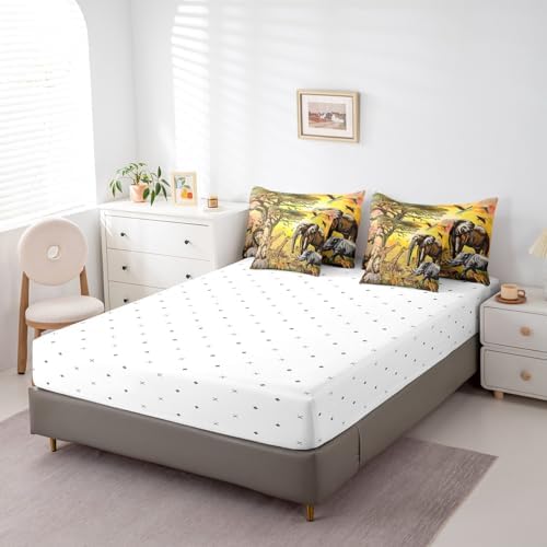 Erosebridal African Safari 7-Piece Comforter Set Queen Size