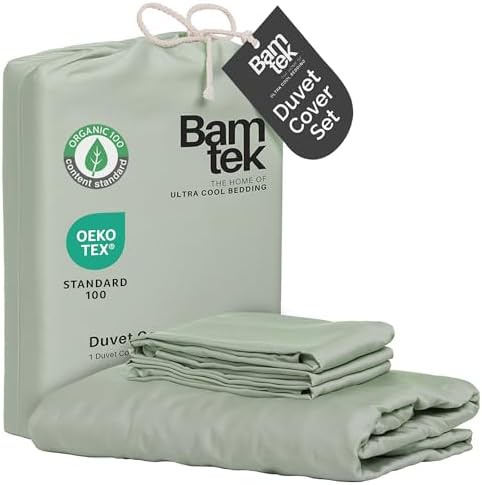 Bamtek Bamboo Viscose Duvet Cover Set Queen Size