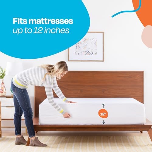 Linenspa Zippered Mattress Encasement Full Size Waterproof Quiet Cover