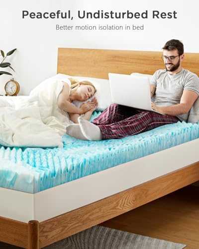 PERLECARE 3 Inch 7-Zone Queen Memory Foam Mattress Topper 1
