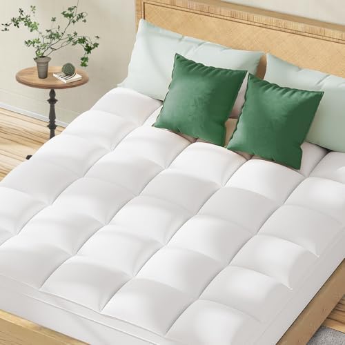 Topllen Queen Mattress Topper for Back Pain Relief