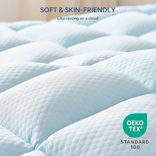 BEDELITE Ultra Cooling Queen Mattress Topper with Deep Pocket