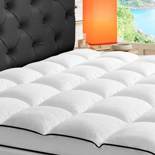 USKRIGE King Mattress Topper with 6D Down Alternative Fill