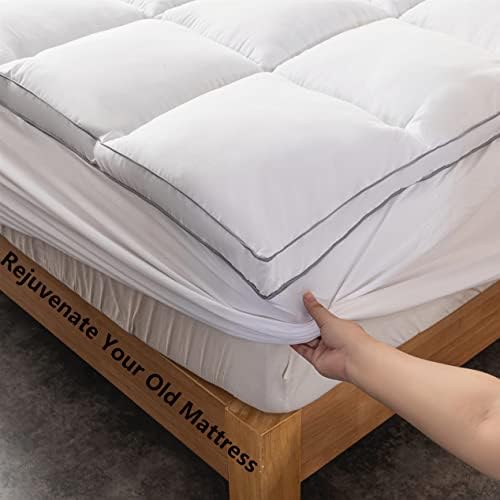 DROVAN Mattress Topper Queen - 7D Spiral Fiber Cooling Pad