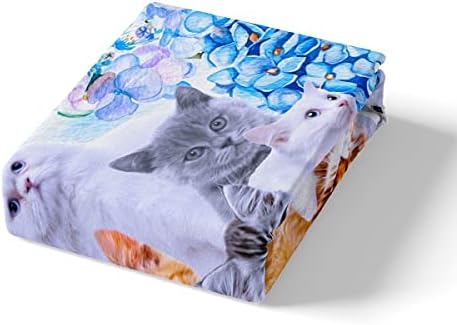 Kids Cute Cat Bedding Set Cartoon Pet Sheets for Children