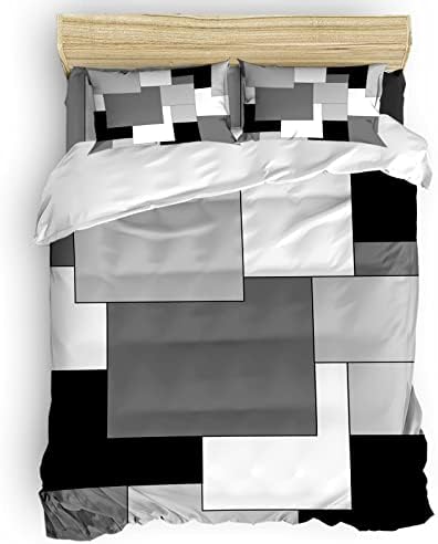 LooPoP 4PCS California King Duvet Cover Set 1