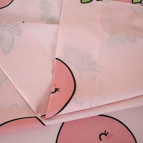 SDY 4PCS Peach Sheet Set for Kids