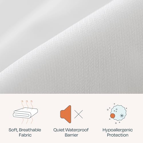 Linenspa Zippered Mattress Encasement Full Size Waterproof Quiet Cover