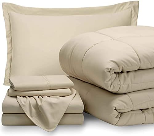 Bare Home 5 Piece Twin Comforter Set - All Season