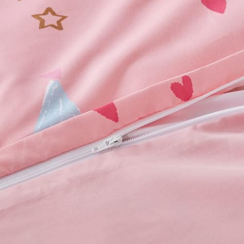 SLEEP ZONE Unicorn Castle Kids Duvet Cover Set