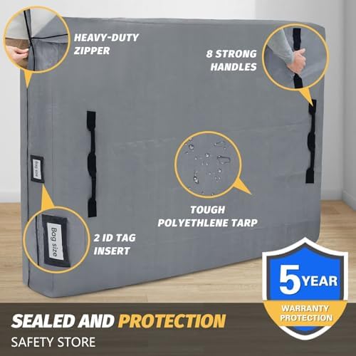 BETU Twin Mattress Cover with 8 Handles and Zipper