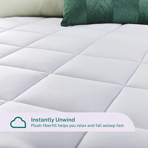 Sleep Innovations Dual Layer Memory Foam Mattress Topper Queen Size