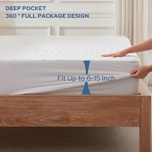 BEDLORE Waterproof Mattress Protector Twin Size with Deep Pocket