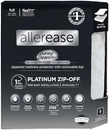 AllerEase Platinum Waterproof Mattress Protector Full Size