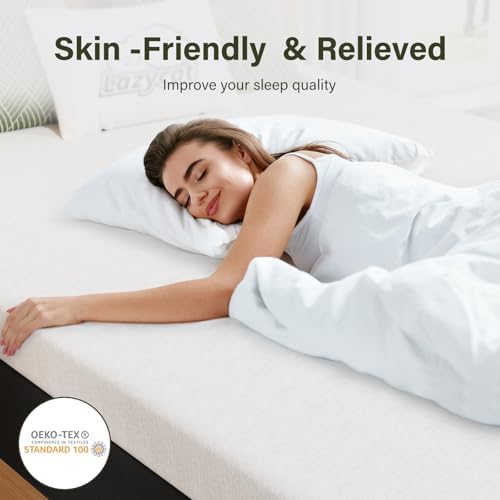LazyCat 3 Inch Memory Foam Twin XL Mattress Topper