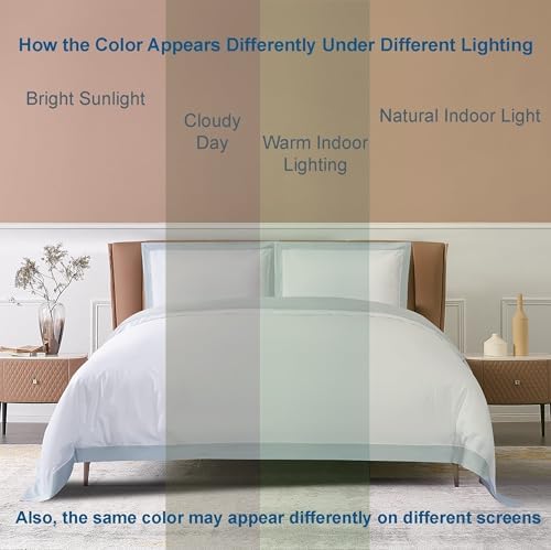 THE COTTON SILK Luxury Duvet Cover Set - Soft Breathable