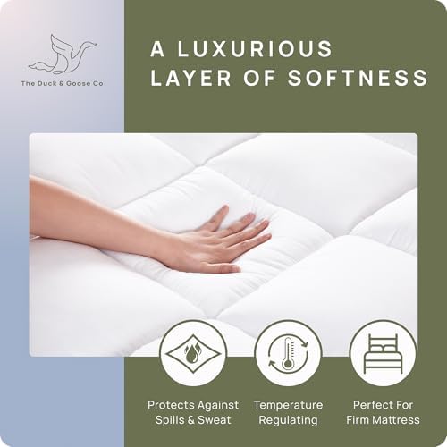 Extra Thick Queen Mattress Topper with Cooling Support