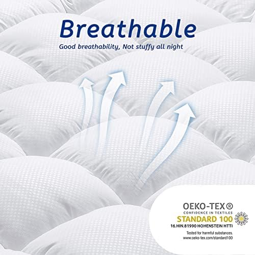 MATBEBY Queen Mattress Topper for Back Pain