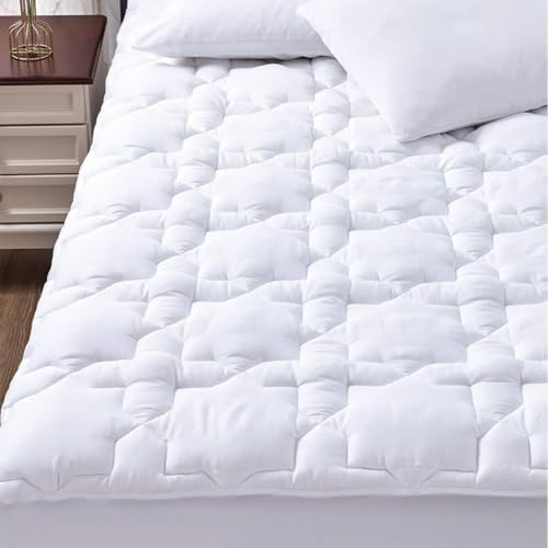 CozyLux Cotton Mattress Pad With Deep Pocket