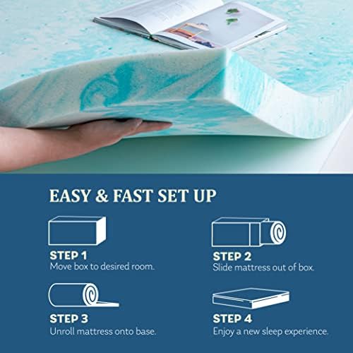 MLILY EGO 2 Inch Memory Foam Mattress Topper