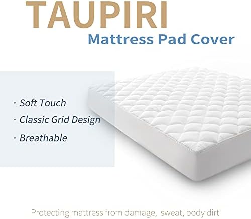 Taupiri Queen Mattress Pad Cover with Deep Pocket Cooling Soft Pillowtop