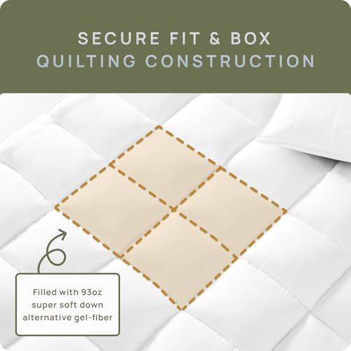 Extra Thick Queen Mattress Topper with Cooling Support