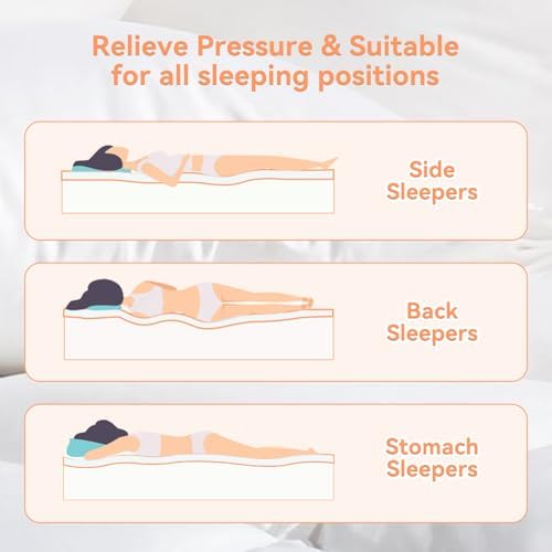 Topllen Twin XL Mattress Topper for Back Pain Relief