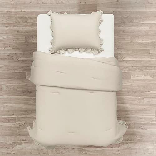 Lush Decor Reyna Ruffle Comforter Set - Twin XL Wheat