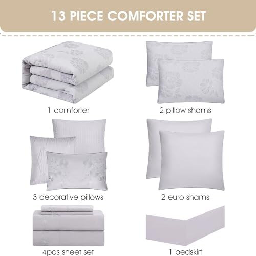 Stratford Park 13 Piece Grey Comforter Set 1