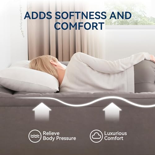 BDEUS Dual Layer Mattress Topper Queen Size