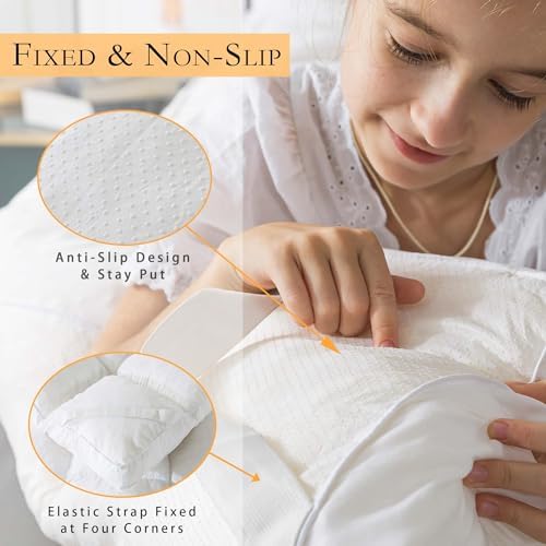 WhatsBedding 3 Inch Memory Foam Mattress Topper King Size