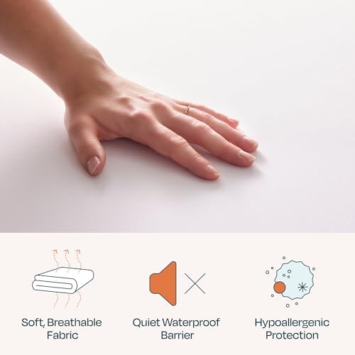 LINENSPA Premium Waterproof Mattress Protector - Full XL Size - White