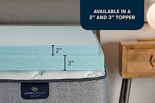 Serta ThermaGel Cooling Mattress Topper 2 Inch King Size