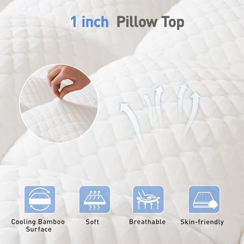 VALUXE Dual Layer 3 Inch Mattress Topper Full Size