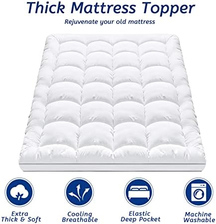 MATBEBY Queen Mattress Topper for Back Pain