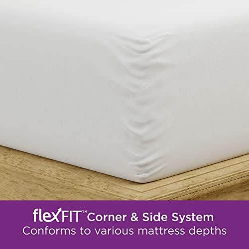 AllerEase Ultimate Allergy Protection Zippered Mattress Protector Full Size White