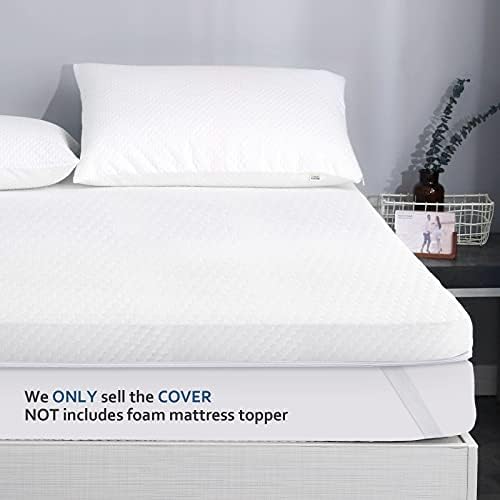 Moonsea Twin XL Mattress Topper Cover 3-4 Inch