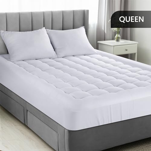 Utopia Bedding Queen Mattress Pad with Pillow Topper and Deep Pocket