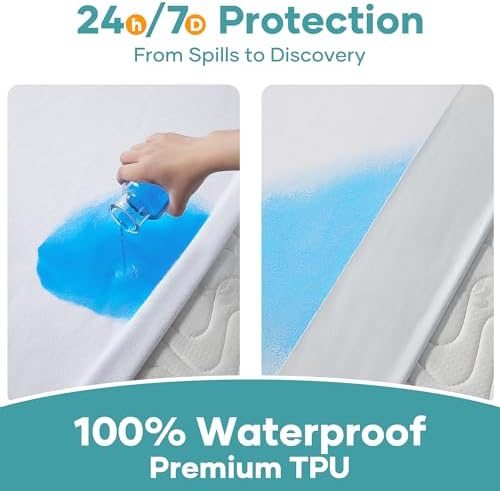 OhGeni Waterproof Mattress Protector Full Size 6-18