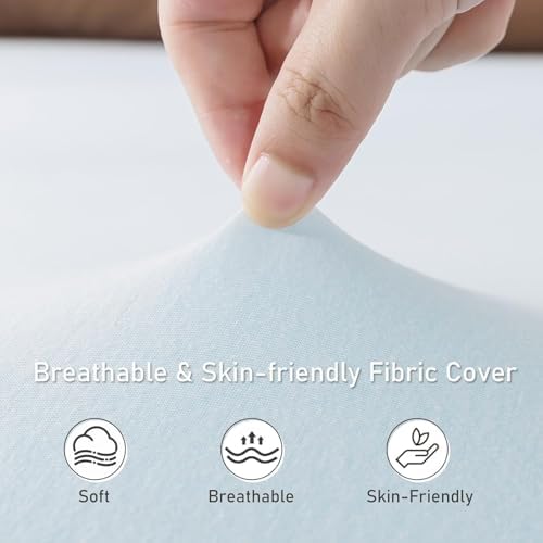 WhatsBedding Memory Foam Mattress Topper for Back Pain Relief