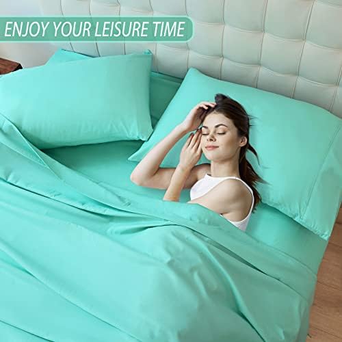 Whitney Home Textile Aqua Full Size Sheet Set 1