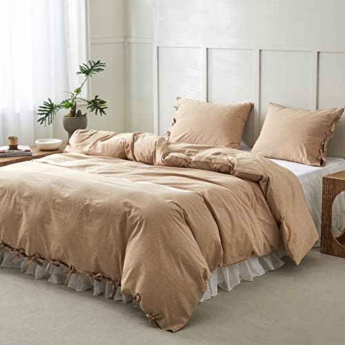 BISELINA Washed Cotton Duvet Cover Set 3pcs
