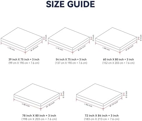 3 Inch Ultra Thick Feather Mattress Topper Queen Size
